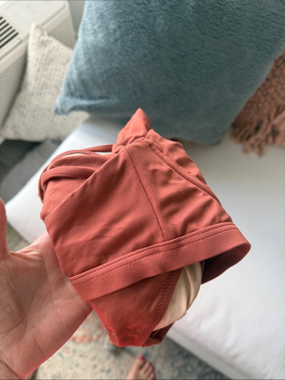 Madewell Rust Red Bikini Two-Piece Swimsuit - Picture 4 of 4